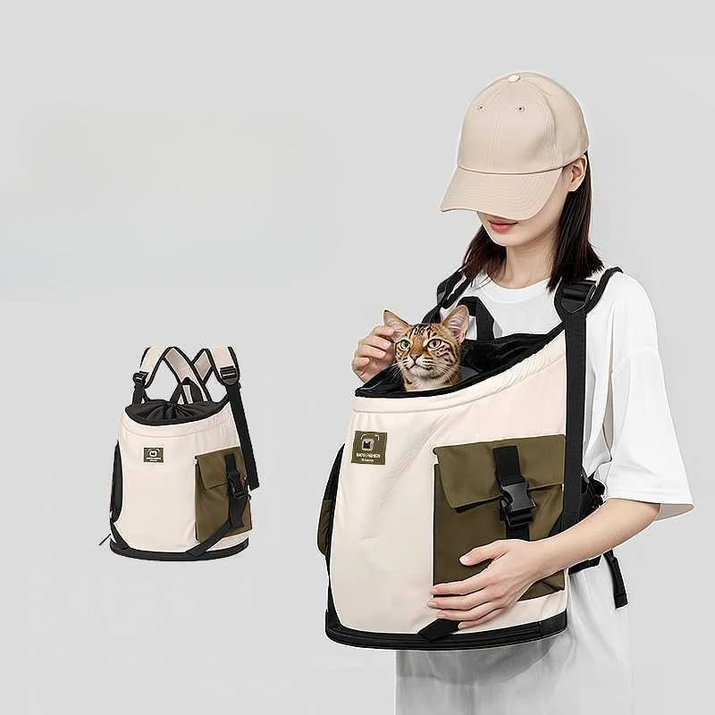 

Portable Large-capacity Skeleton Bag Both Shoulders Cat Carrier Pet Carrier Cat Backpack Bag Cat Transport Small Animal Carrier