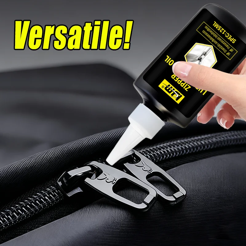 بخاخ تشحيم بسحاب متعدد الوظائف سعة 125 مل من KJM - الأمتعة والملابس وشحم السيليكون لتشغيل وصيانة سلسة بسحاب