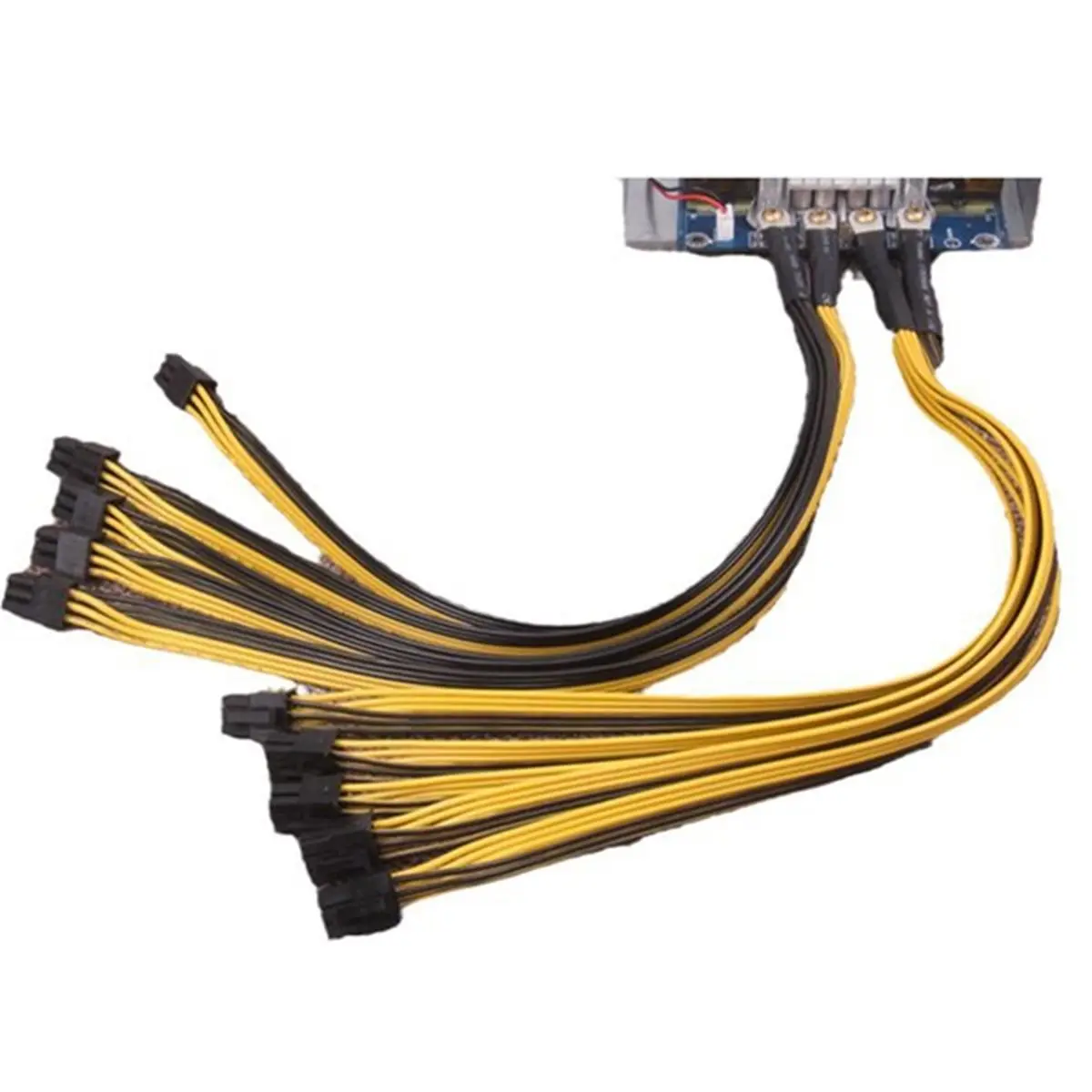 TCE For BTC Miner Litecoin Computer Cord S7 S9 Power Supply to 5x PCI-E 6pin GPU Graphics Card Splitter Power Cable 40cm