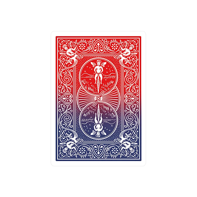 توقظ التحول المريمية المتجاوز تصور ظهور البطاقة الحمراء الزرقاء لتغيير اللون على الفور خدعة سحرية للتحايل