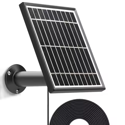 3.5W Solar panel for Ring Stick Up Cam Battery/ Video Doorbell 1/2/3/3 Plus/4/Eufycam 2/2 Pro/2C/2C Pro/E/E20 E40