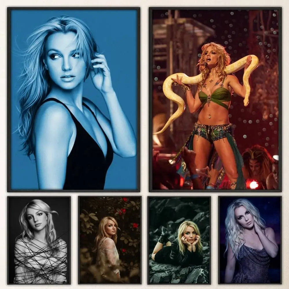 B-Britney Singer S-Spears Poster wall stickers -suitable for all rooms perfect gift