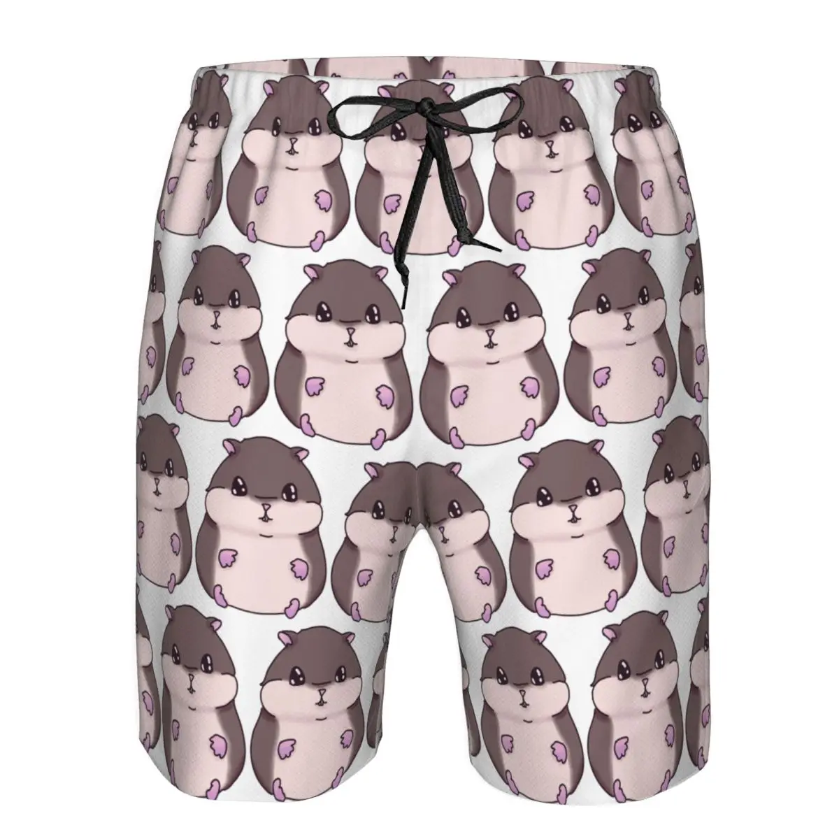 Cute Hamster Trunks Beach Board Shorts Casual Quick Dry Swim Summer Men Pants