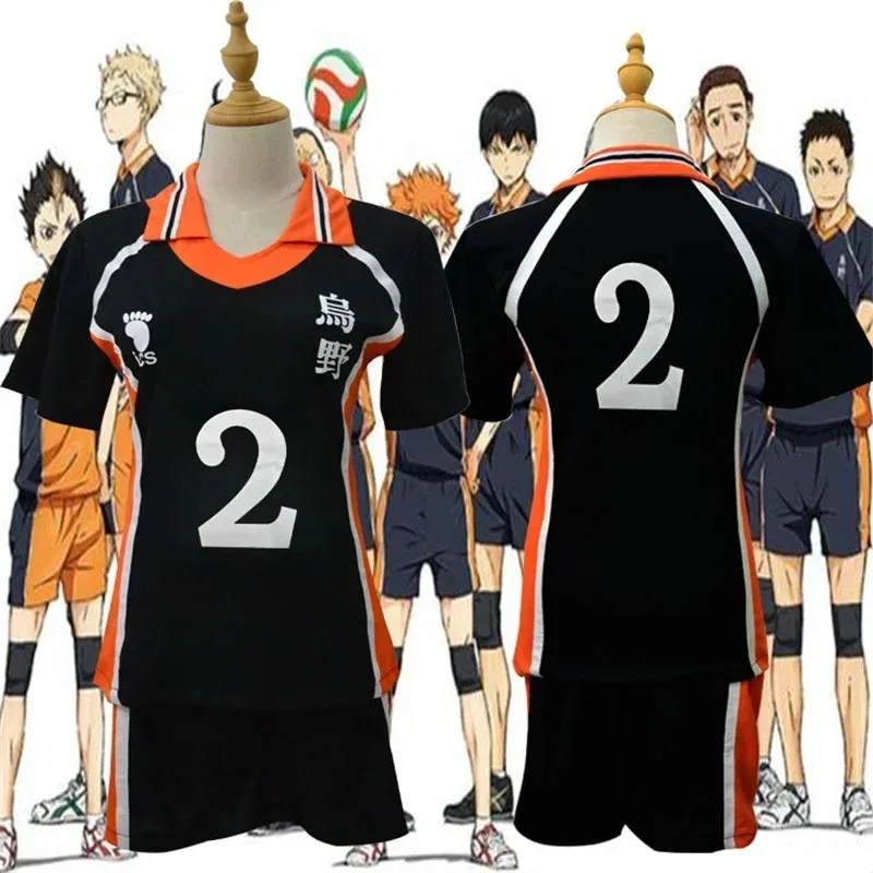 9 أنماط أزياء Haikyuu التأثيرية Karasuno المدرسة الثانوية للكرة الطائرة نادي هيناتا شويو ملابس رياضية الفانيلة الموحدة
