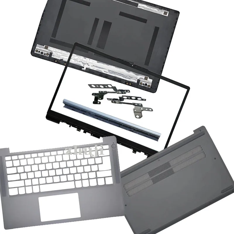New For IdeaPad Slim 3 14IAH8 14IRU8 14IAN8 14ABR8 14AMN8 14IRH8 LCD Back Cover/Front Frame/Palm Rest/Bottom Cover/Hinge silvery