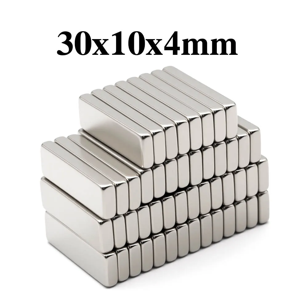 

30x10x4mm Super Powerful Magnet Neodymium Magnet NdfeB N35 Strong Permanent Magnetic imanes Refrigerator Magnet