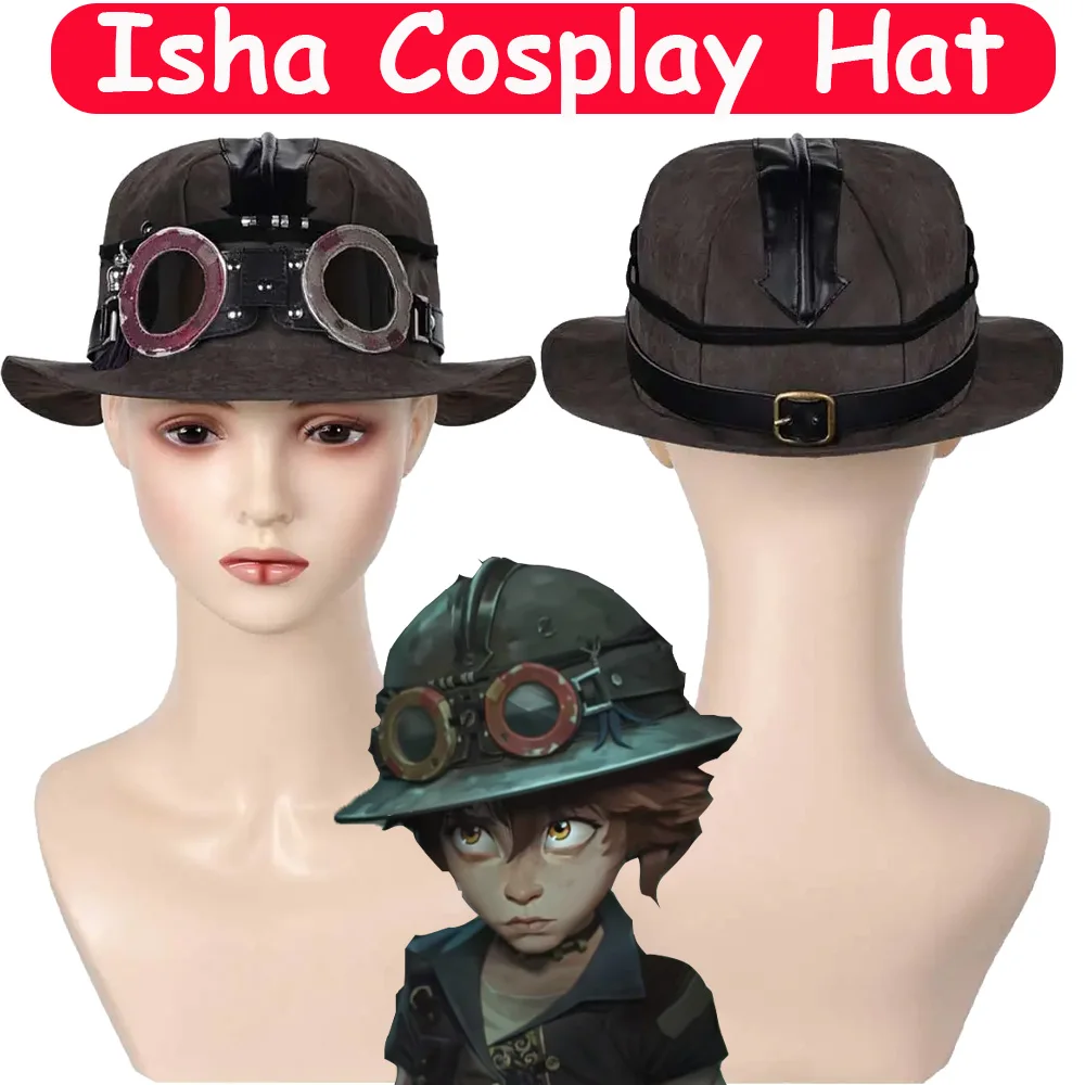 Arcane Isha Hat Cosplay 2024 Game LoL TV 2 Cosplay Costume Accessories Kids Children Halloween Headwear Fantasia Props Gifts