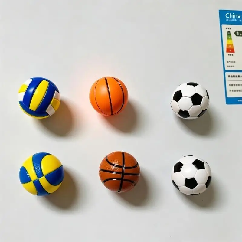 Vivid 3D Soccer Refrigerator Magnet Football Fan Collectible Souvenir Cute Home Kitchen Decor Party Gift