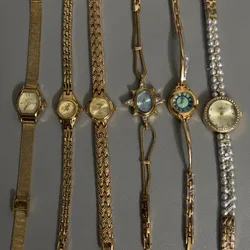 Womens Watches for Girls Wrists Quartz Watch Bracelet Style Gold Sliver Blue Orologio Ladies Wristwatch Vintage Diamond Clock