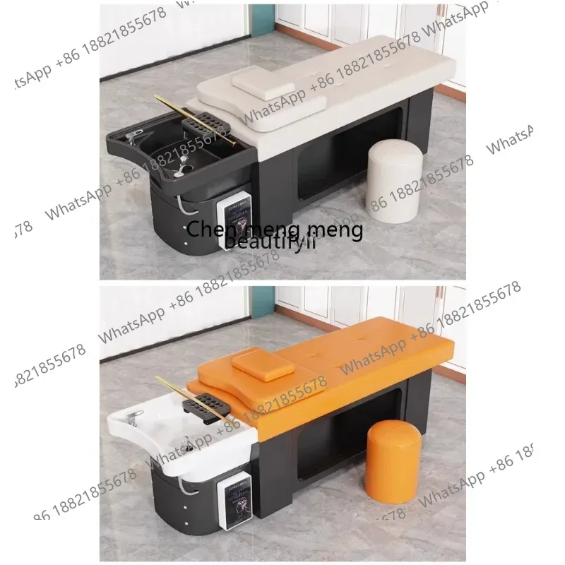 S7486 ss New Head Therapy Bed Beauty Salon Hair Saloon Dedicated Ear Cleaning Fumigation Water Circulation  High-End Shampoo Cha