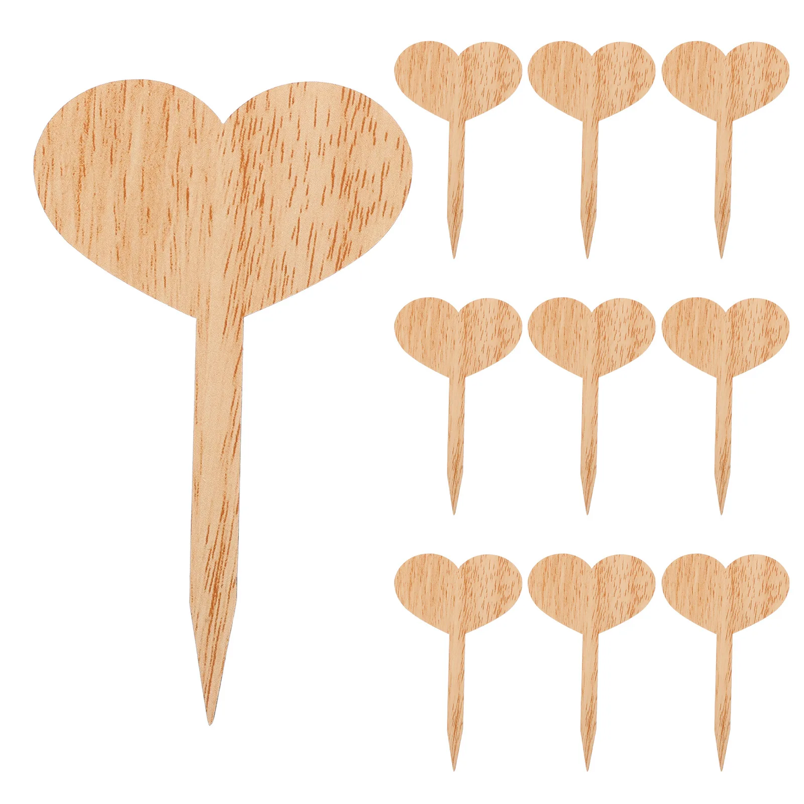 

30Pcs Creative Wooden Plant Tags Reusable Garden Markers Double Sided Writable for Mini Greenhouse Potted Plants Decorations