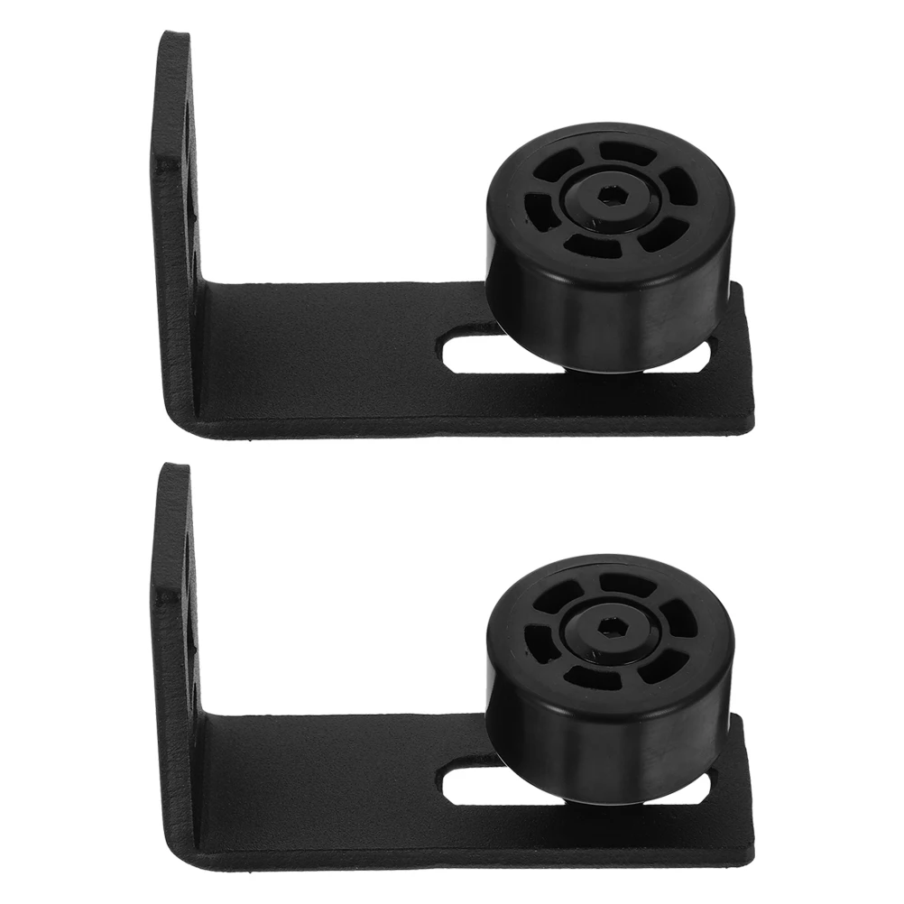 

2pcs Dual Roller Floor Guide for Barn Hardware Sliding Doors Stopper Antisway Sturdy Durable Easy Install Closet Sliding Door