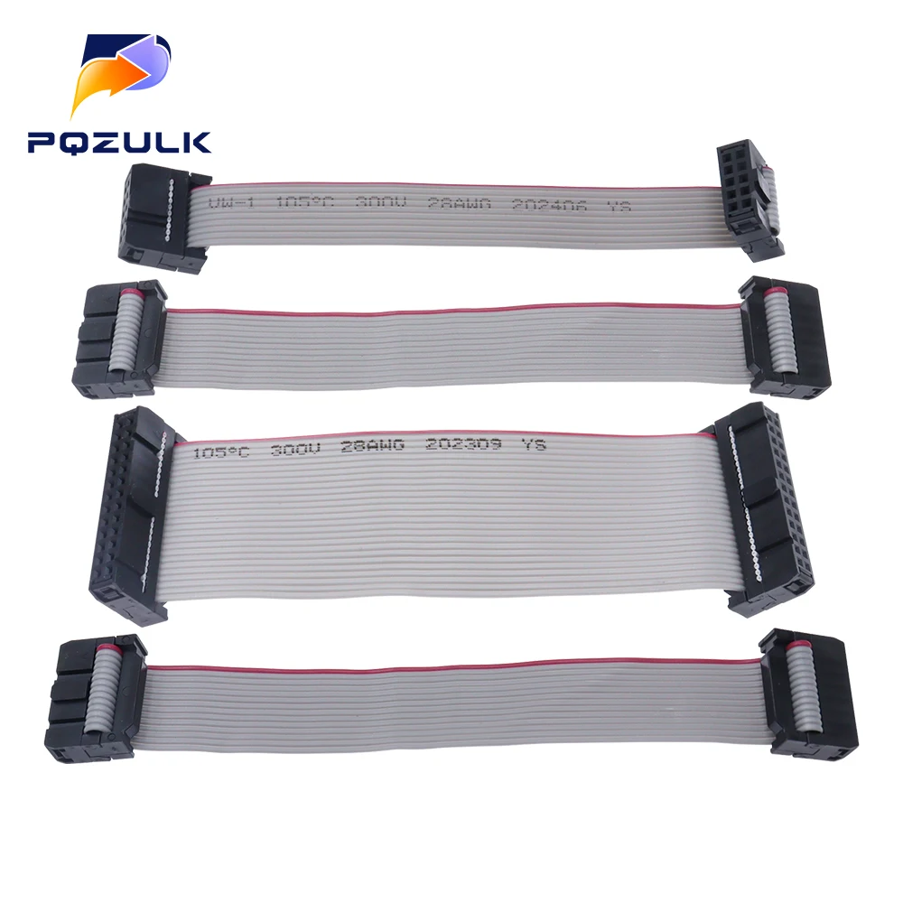 

2.54mm pitch FC-6/8/10/14/16/20/24/40/50/64 PIN JTAG ISP DOWNLOAD CABLE Gray Flat Ribbon Data Cable FOR DC3 IDC BOX HEADER