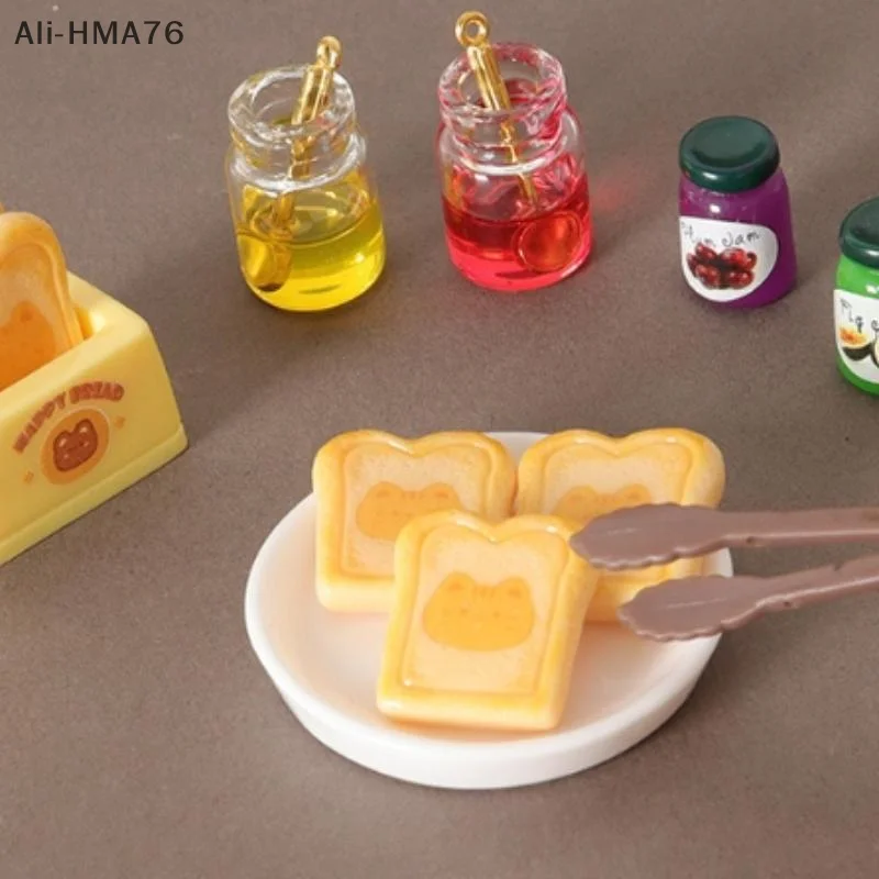 

12Pcs/set 1:12 Dollhouse Miniature Bread Machine Jam Baking Clip Model Toy Doll House Accessories Children 's Pretend Play Toy