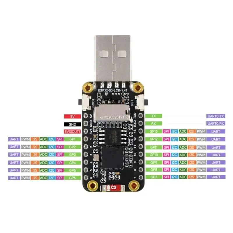 ESP32 Development Board With 1.47Inch LCD Display, Integrated WiFi 240MHz Dropship