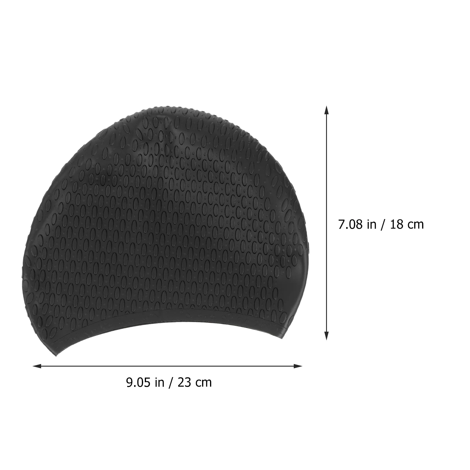 

Waterproof Silicone Swimming Hat Elastic Swim Caps Adult Bath Hat Drop Shape Durable Comfortable Hair Guard Easy