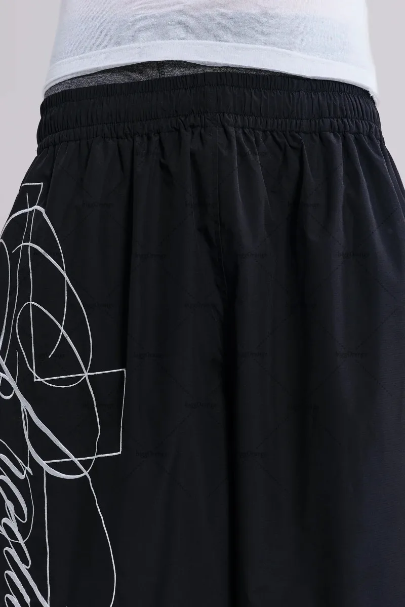 Nuevos pantalones de pierna ancha holgados de cintura alta Harajuku con letras de Hip-hop europeas y americanas para hombre, pantalones de chándal de gran tamaño Y2K a la moda informal para mujer