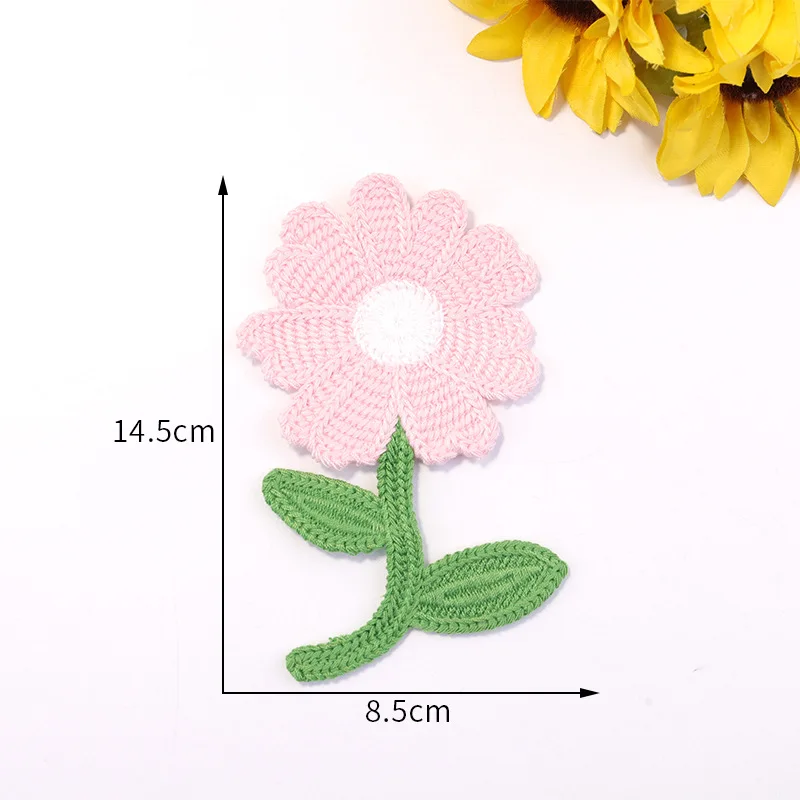 5PCS Hot explosive clothing accessories accessories decorative clothing patches polyester colourful flower appliqués decorative