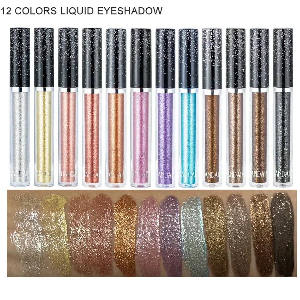 Shimmer Shiny Waterproof Sequins Liquid Glitter Highlighter Eyeliner Eye Liner Pen Party Makeup Cosmetic Eyeshadow