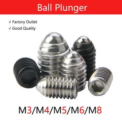 In Stock QB414.1 Ball Spring Plunger Hex Socket Allen Stainless Steel/Carbon Steel Miniature Ball Plunger Ball Point Set Screw