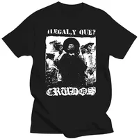 LOS CRUDOS Illegal T SHIRT Metal Animal Rights Apparel Merch Bands Punk Crust Grindcore Thrash Harajuku Oversized T Shirt