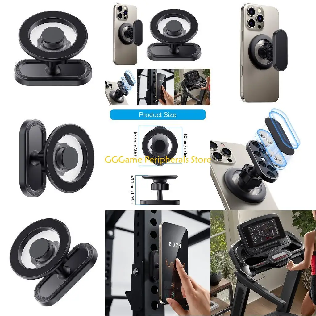 

U55B ABS Phone Mount For Exercise Equipment Adjustable Positioning Stand