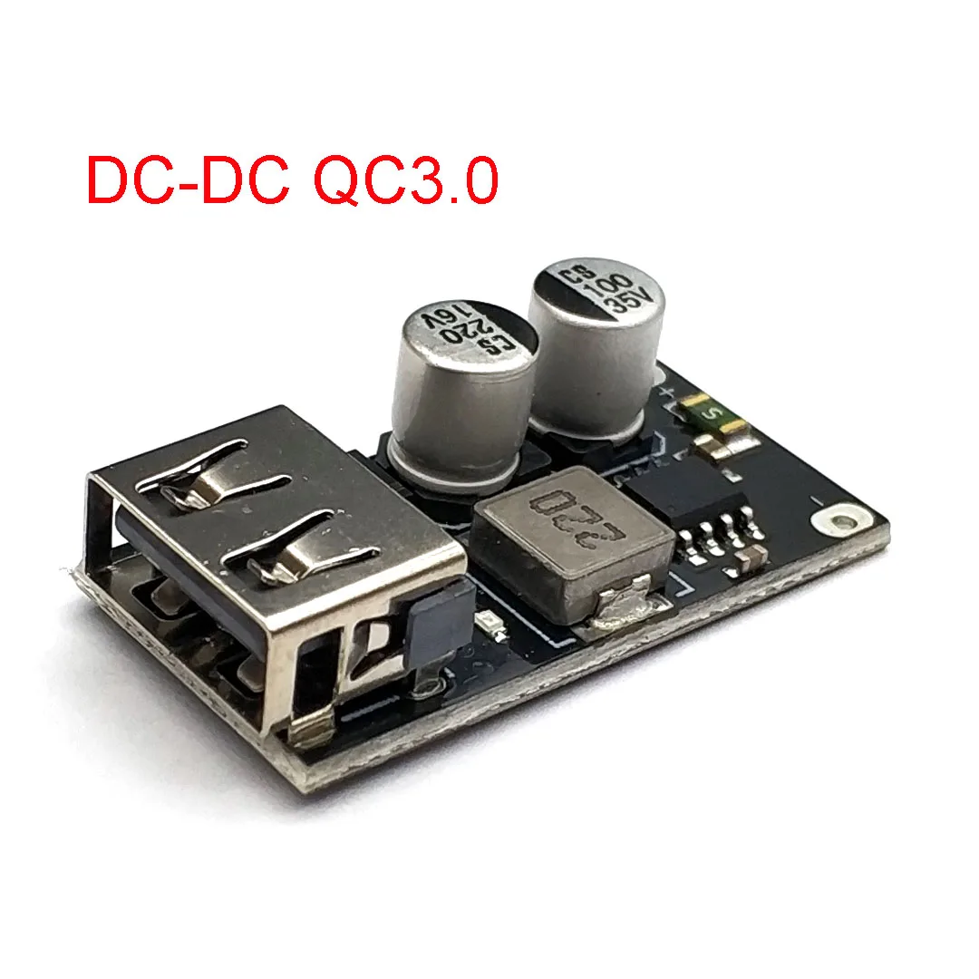 DC-DC Step Down Buck Converter Charging Module USB 6-32V 9V 12V 24V to QC3.0 QC2.0 Fast Quick Charger 3V 5V 12V Circuit Board