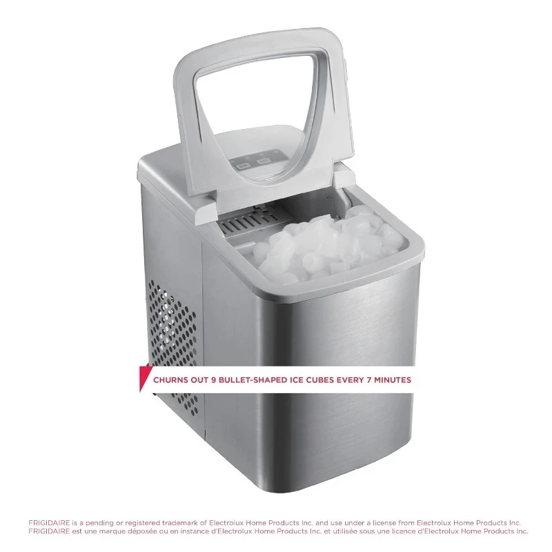 

26 Lbs per Day Portable Compact Maker, Ice Making Machine, Stainless, Medium Appliances›Refrigerators, Freezers & Ice Makers
