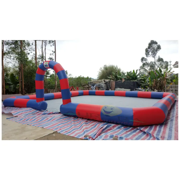 ساحة سيارة ممتصة للصدمات كبيرة قابلة للنفخ خارجية مخصصة للبالغين، سيارات ممتصة للصدمات تجارية بيضاء قابلة للنفخ، منطقة ميدانية، سعر المصنع #4