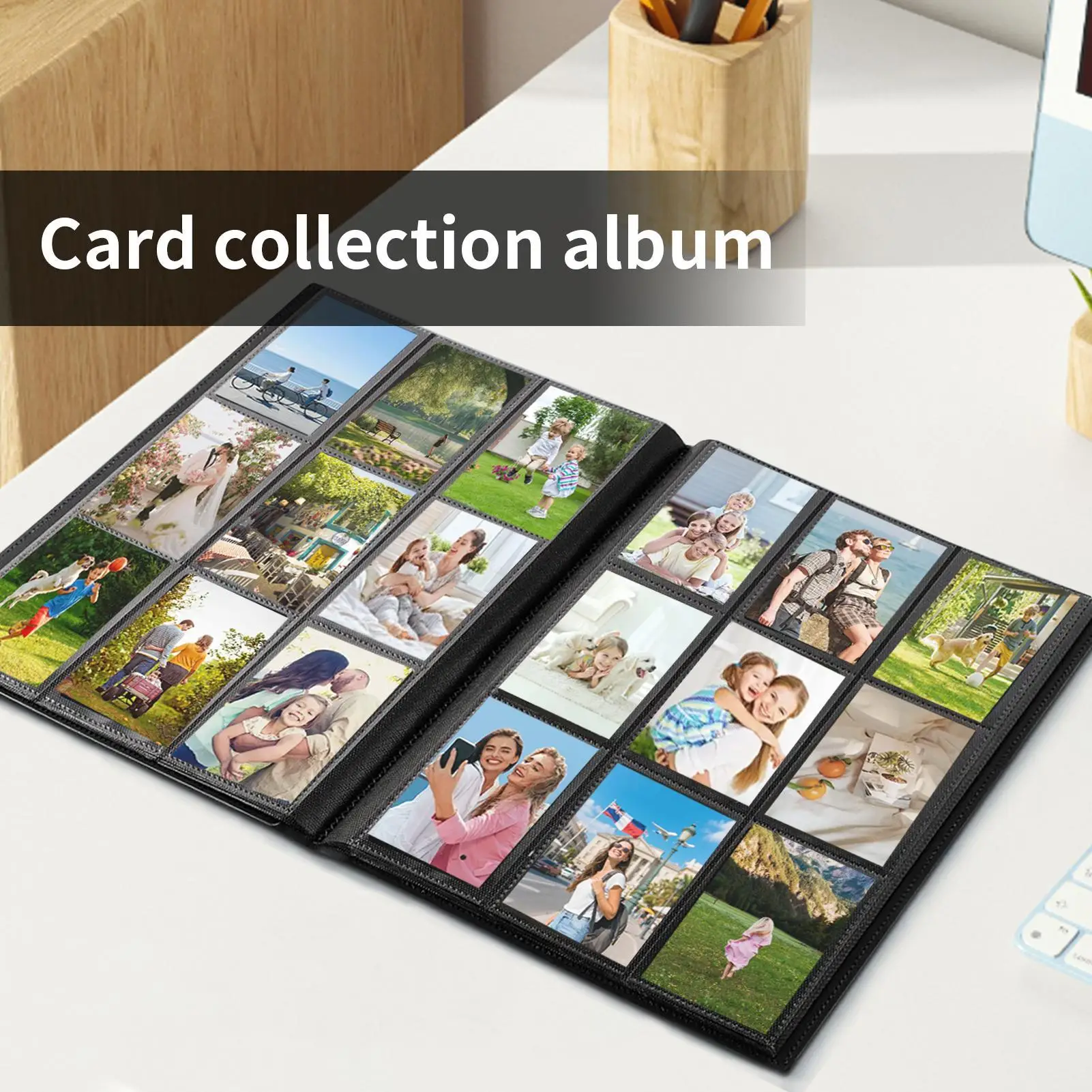 트레이딩 카드 바인더 20 페이지 스포츠 카드 홀더 컬렉션 바인더 취미를위한 소장 앨범 폴더 스토리지 주최자