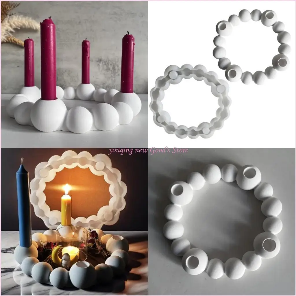 

57QA Practical Sphere Stand Mold Versatile Silicone Mold Designed For Artistic Jewelry And Holder Making