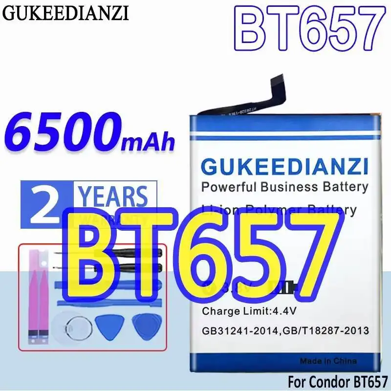 

Аккумулятор мобильного телефона для Condor BT657 6500 мАч, быстрая зарядка, долговечная работа