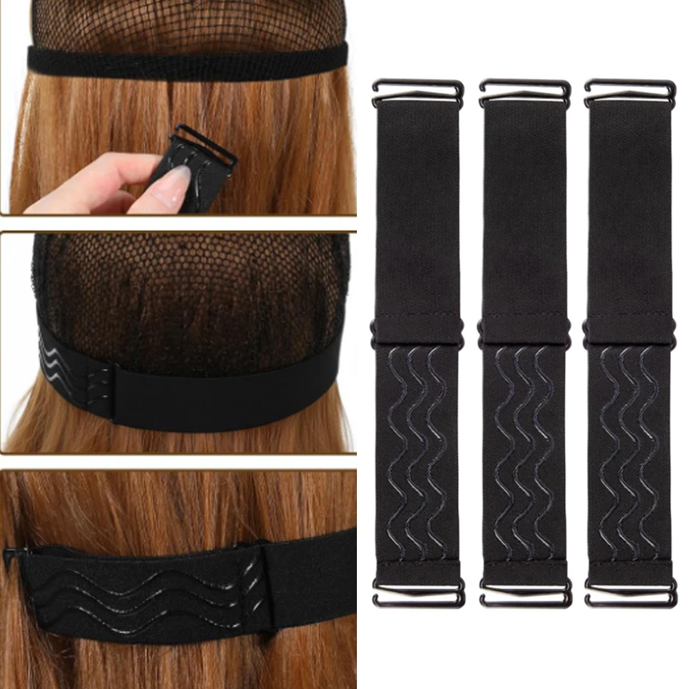 10 PCS of Wig Grip Band, Adjustable Wig Band for Lace Front, Non-Slip, with Silicone Strip, Comfortable and Breathable