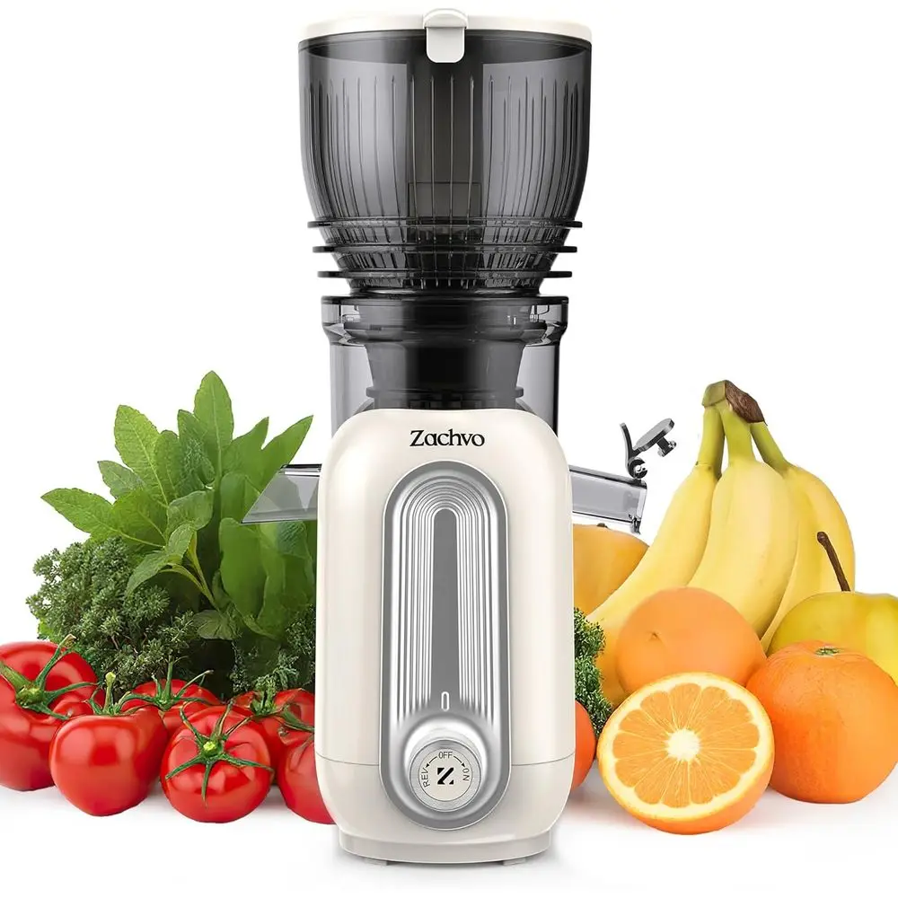 

Соковыжималка Cold PrJuicer, 5,8-дюймовый широкий загрузочный отверстие, медленная соковыжималка для целых овощей и фруктов, легко моется, мощность 300 Вт