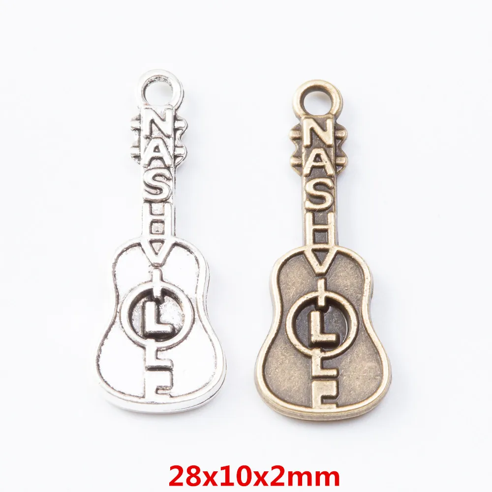 20pieces (Musical Instruments) vintage zinc alloy charm metal pendant DIY jewelry discovery making accessories2864