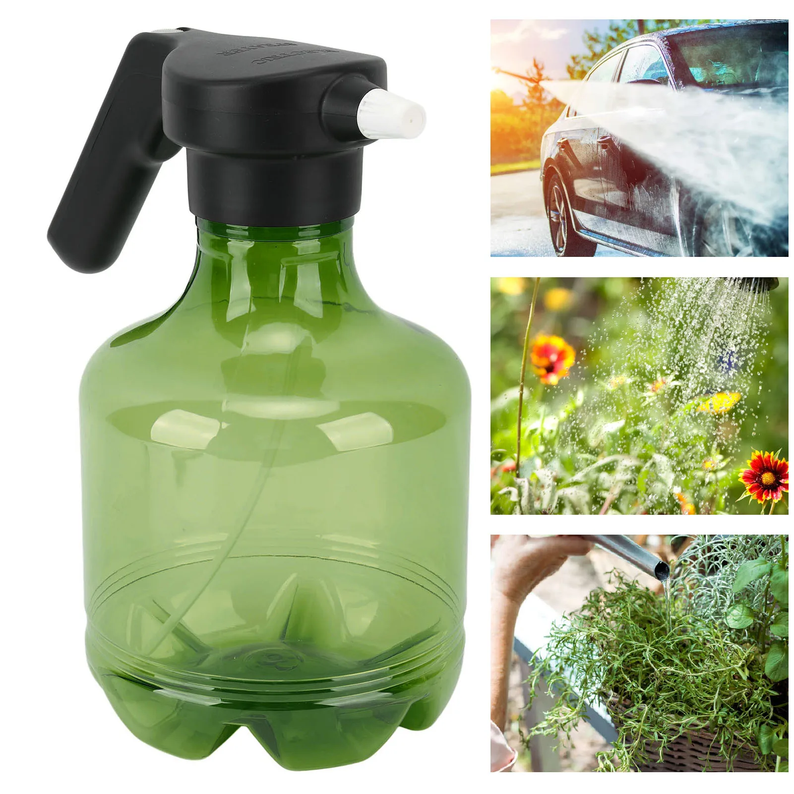 

3L Electric Watering Plant Spray Bottle PP 800 Mah Rotating Nozzle Automatic Garden Sprayer Can For Indoor Outdoor Plants Blue