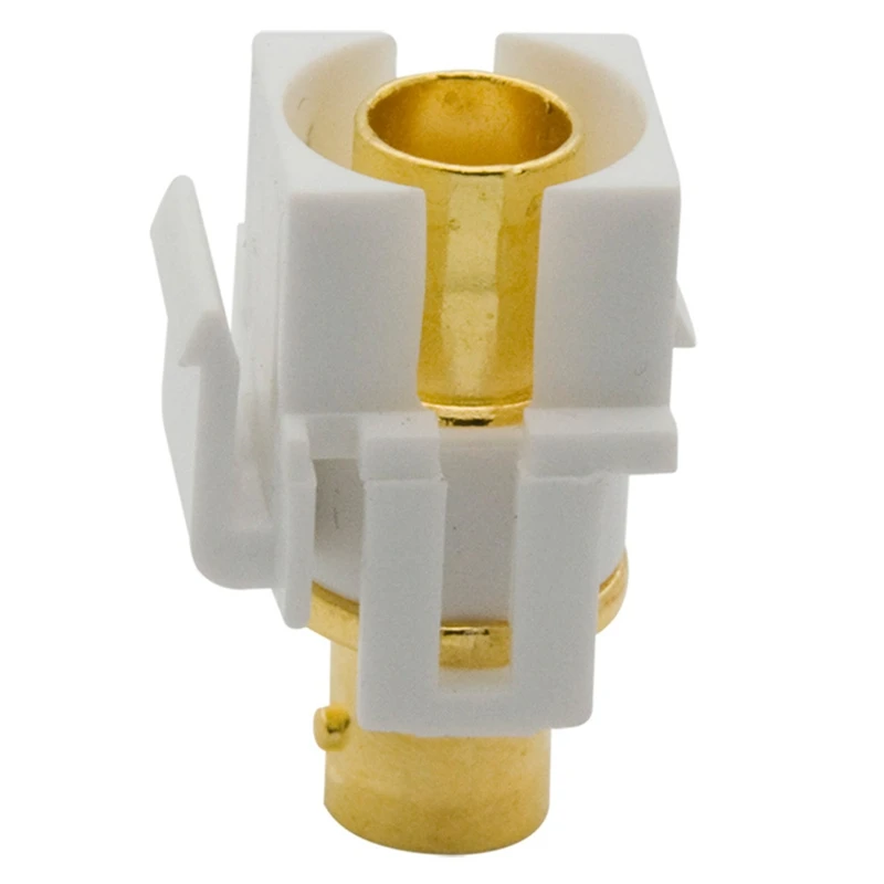 Inserto Jack Keystone BNC per Jack da parete per cavi BNC, inserto BNC, adattatore Jack per cavo trapezoidale F/F SDI con Jack TV