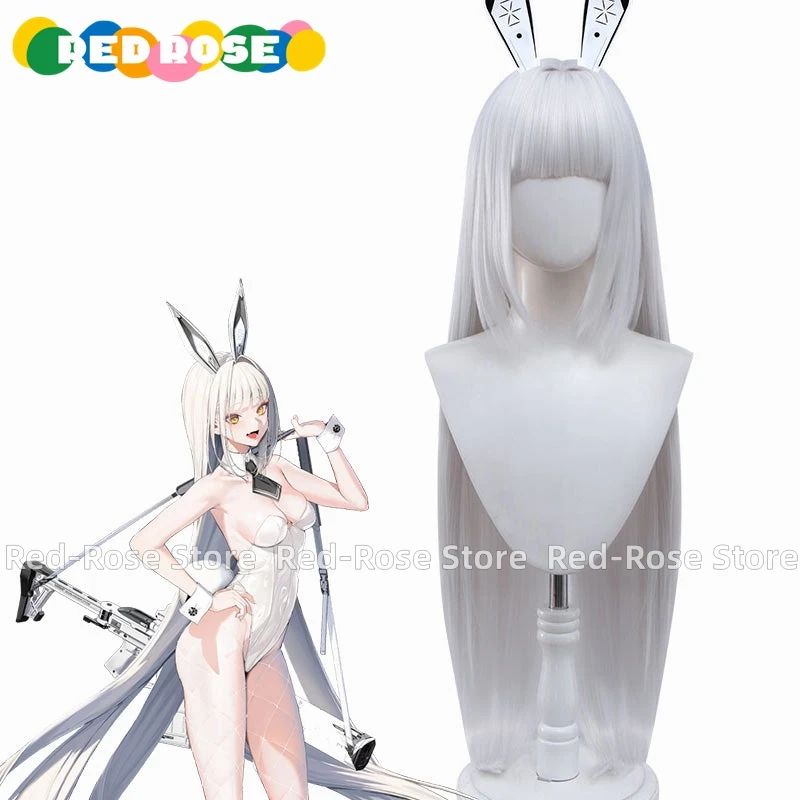 Game Goddess of Victory: Nikke Blanc Bunny Girl Cosplay Costume Halloween Christmas Custom size Any Size Wig - Image 5