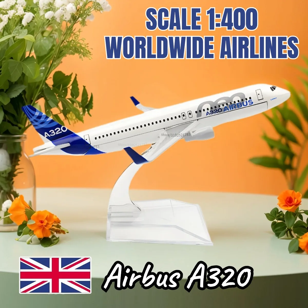 1:400 A320 Replica Diecast Aircraft Scale Boeing Airbus Plane Model Boutique Aviation Figure Children Kid Toy for Boy