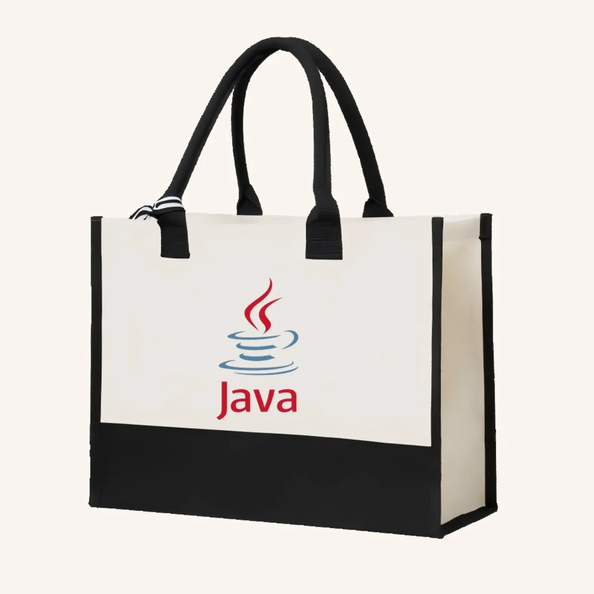 جافا 2026 وصول جديد موضة عملية واسعة قابلة لإعادة الاستخدام حمل حقيبة نمط طباعة 2 لهجة الثقيلة حقيبة كتف كبيرة لجميع Da