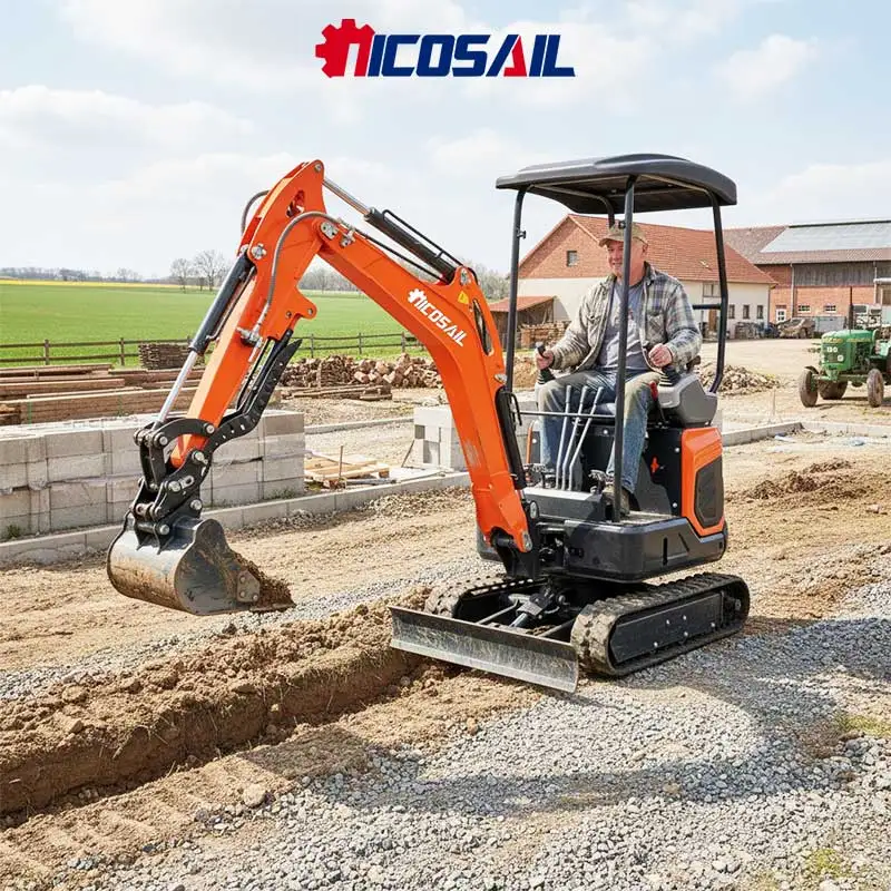 高品質ミニクローラー掘削機 - 農場、果樹園、小規模建設プロジェクト向けにEPAおよびEUR5認証済み