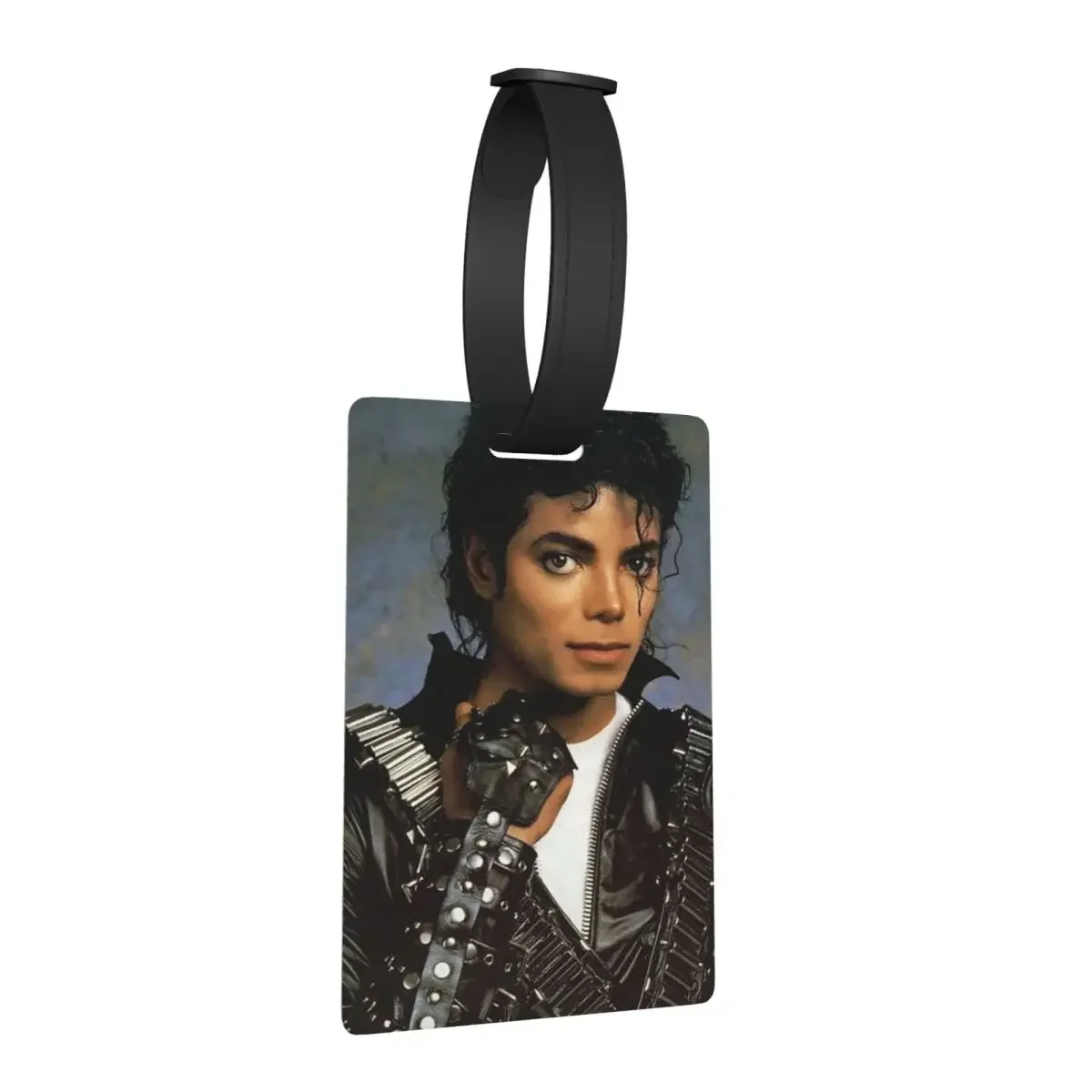 

Michael Jackson Luggage Tags Suitcase Accessories Travel Portable Baggage Boarding Tag Label Holder ID Name Address