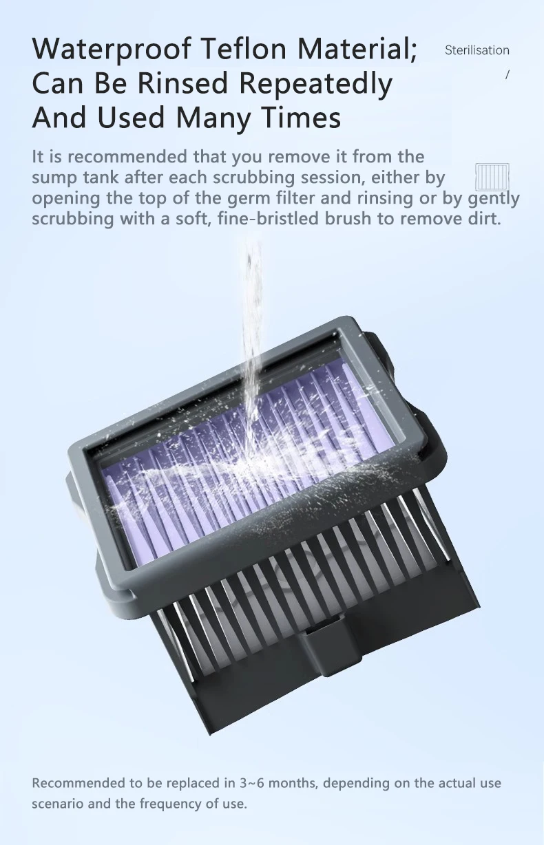 جهاز آلي لتنظيف الأرضيات مكنسة كهربائية فرشاة رئيسية مجموعة مرشح Hepa الملحقات المنزلية NARWAL S1 YJSC001 قطع الغيار