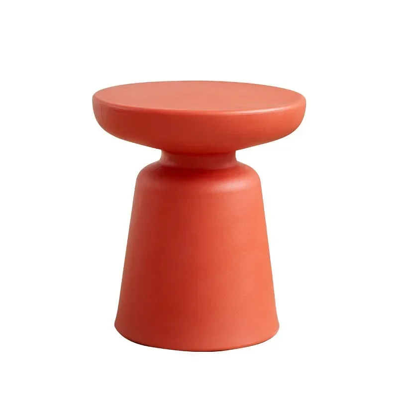 Household Coffee Table Living Room Plastic Circular Macaron Color Small Size Side Table Balcony Modern And Simple 2024