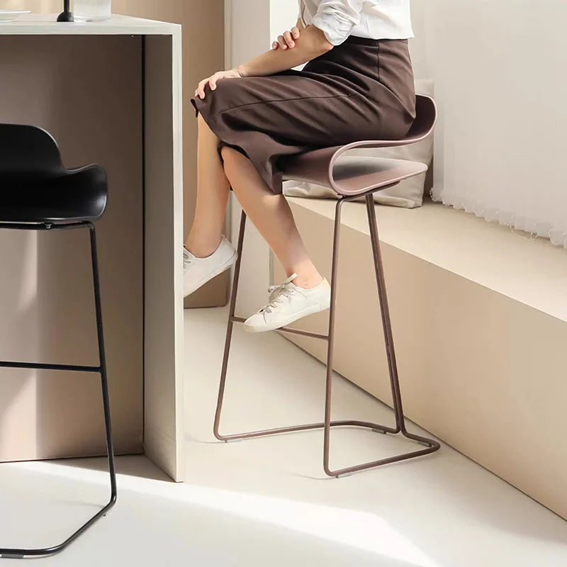 ارتفاع الشمال بار البراز الحد الأدنى مطعم الاسترخاء كراسي بار الحديثة مصمم يشكلون كرسي الجمالية الأثاث العصري #4