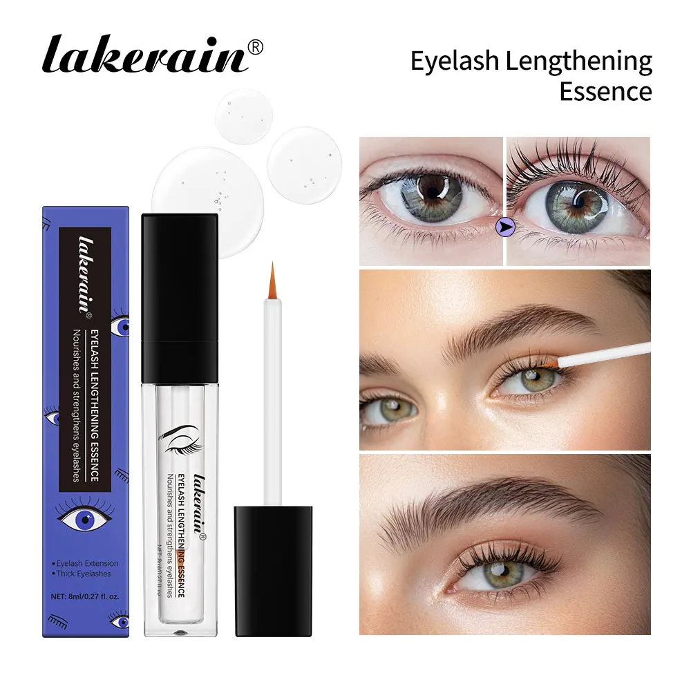 Lakerain Lash Enhancing Serum - Natuurlijke peptideformule voor dikkere en langere wimpers, zacht krole-effect (3 ml)
