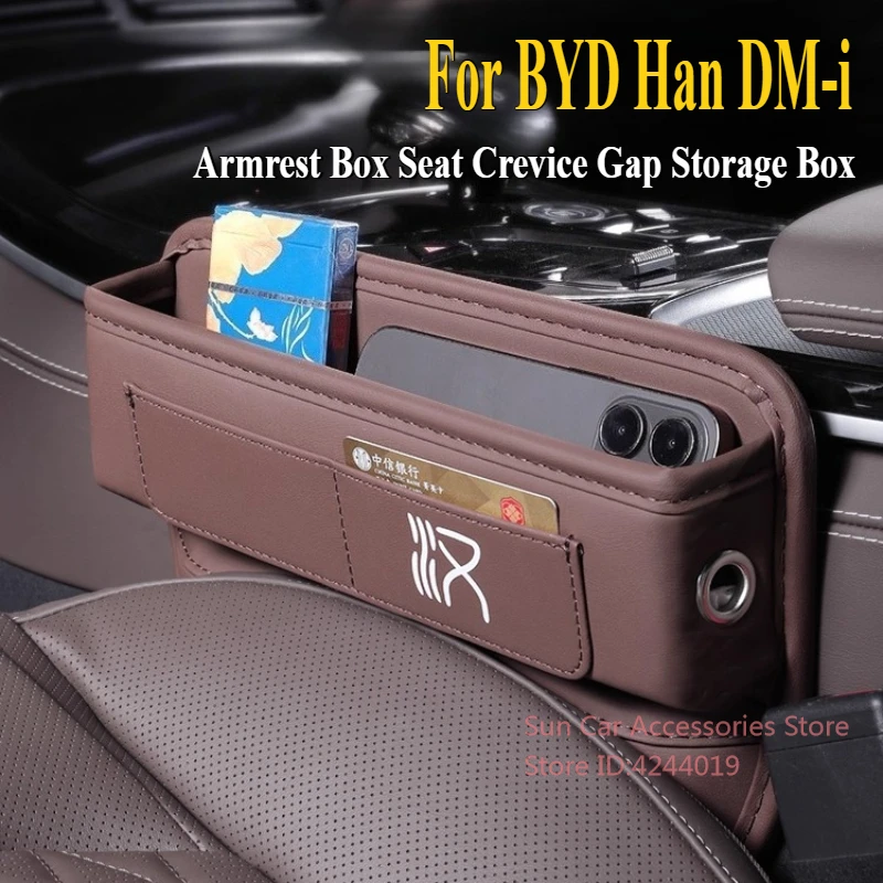 

For BYD Han DM-i/EV 2025 Central Control Armrest Box Seat Crevice Gap Storage Box Car Interior Modified Supplies Accessories
