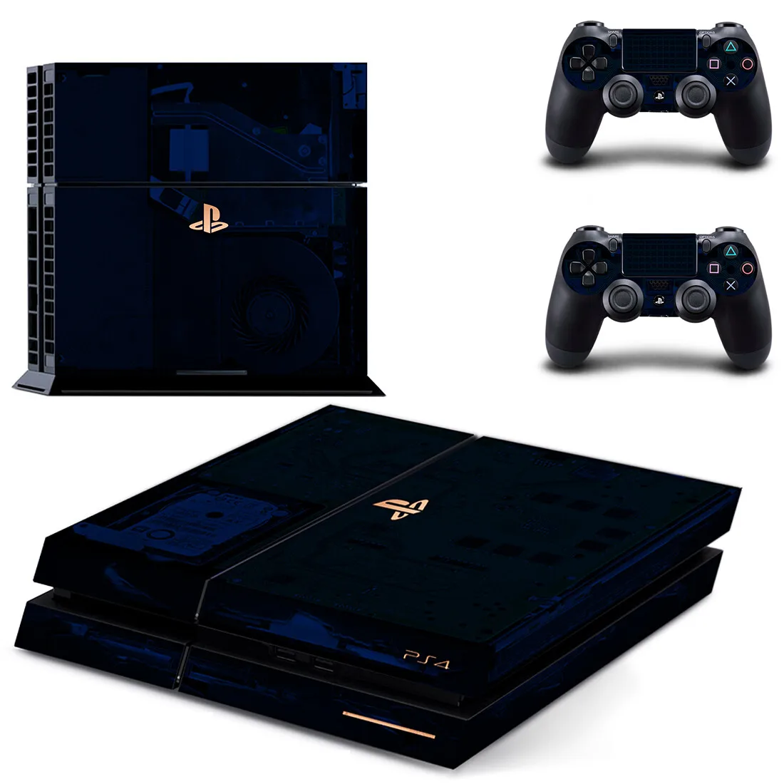 Pure White Symbol Logo Design PS4 Skin Sticker decalcomania Cover per Console e 2 controller PS4 Skin Vinyl