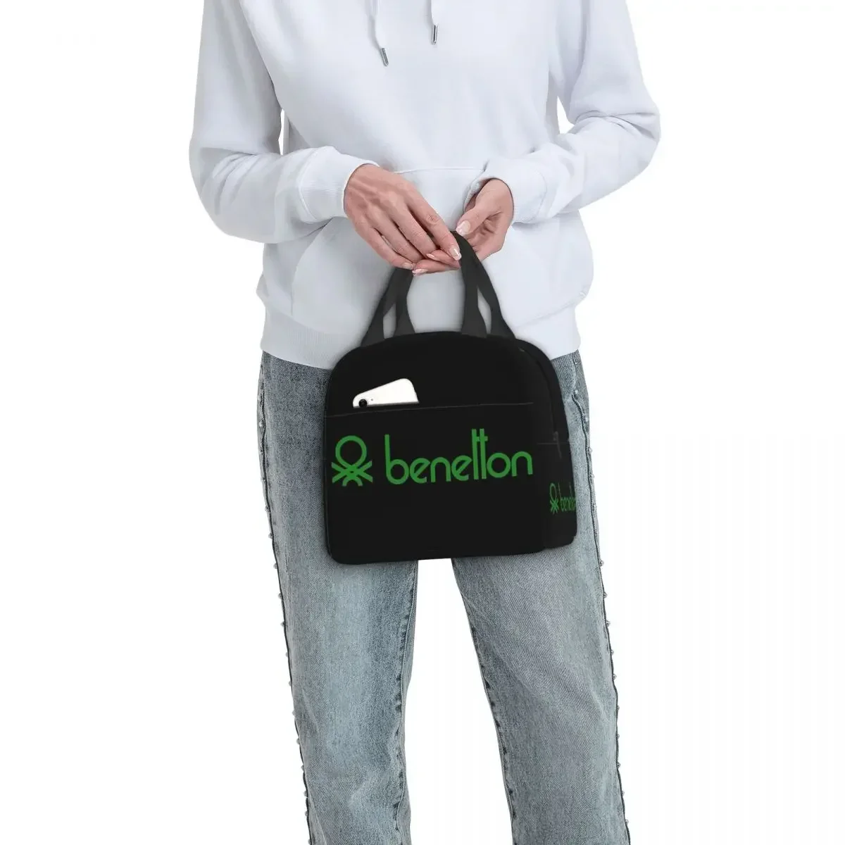 United Colors Of Benetton Insulated Lunch Bags Leakproof Picnic Bags Thermal Lunch Box Lunch Tote for Woman Work Children School