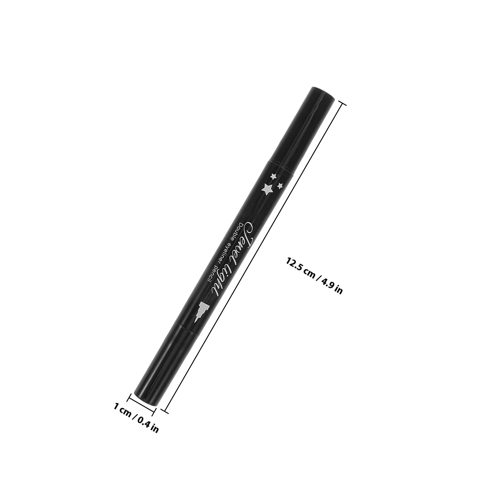 قلم كحل سائل أسود مقاوم للماء مزدوج الأطراف مقاوم للتلطخ يدوم طويلاً أداة مكياج العيون أقلام تحديد العيون #4